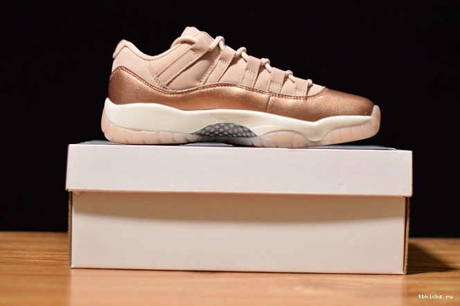Cheap TB Gold Rose Jordan AH7860-105 Air 11 GS Low 0808